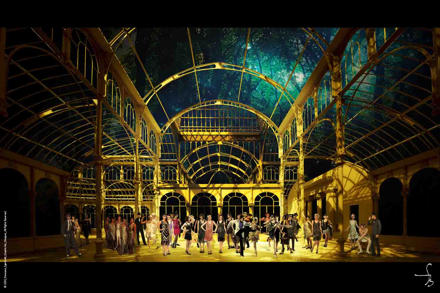 Render di scena . The Great Gatsby . Francesca Sgariboldi