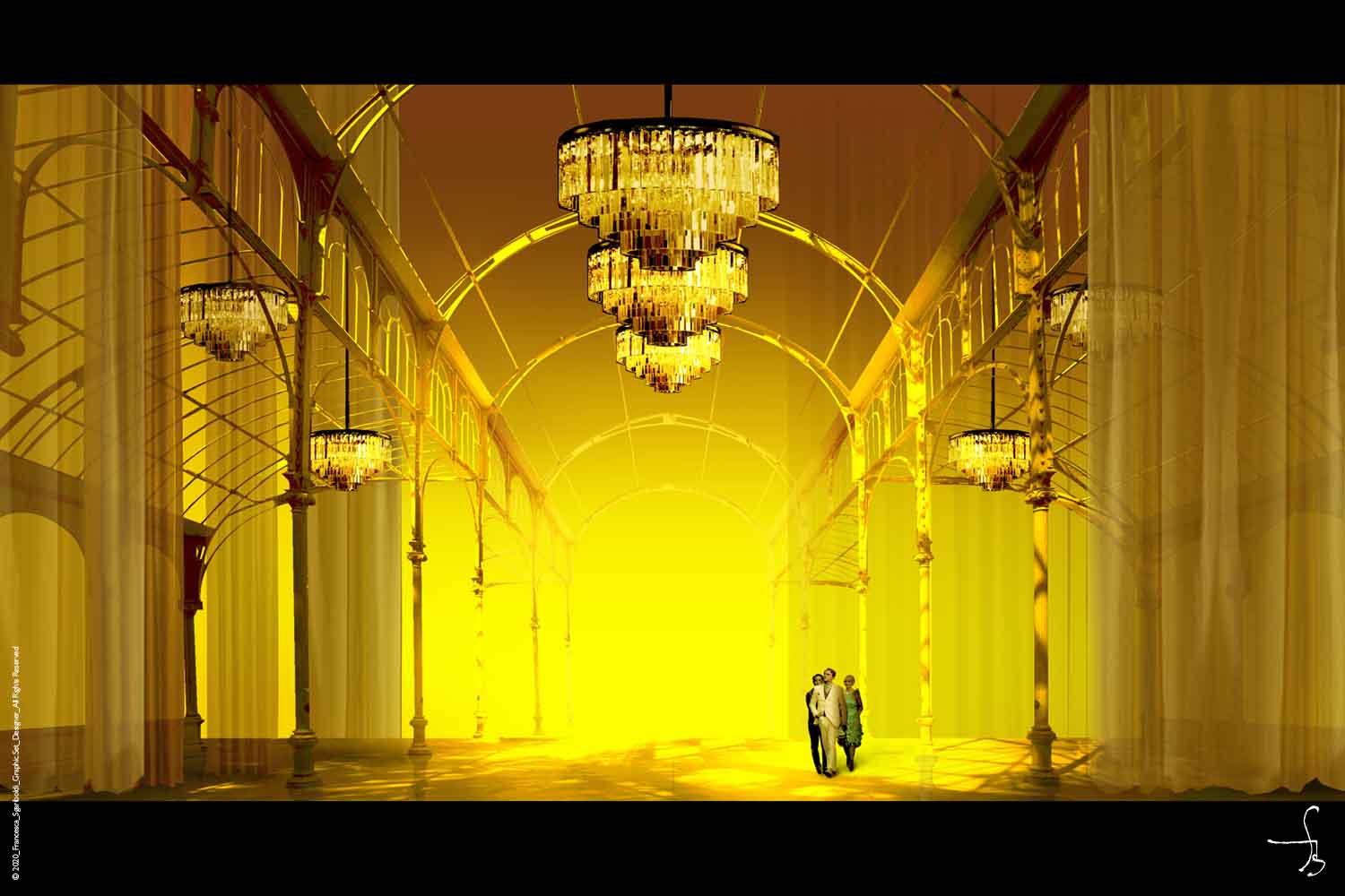 Render di scena . The Great Gatsby . Francesca Sgariboldi